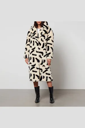 Jakke Katie Printed Faux Fur Coat - XS
