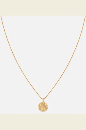 Astrid & Miyu Pisces Zodiac 18-Karat -Plated Sterling Silver Necklace