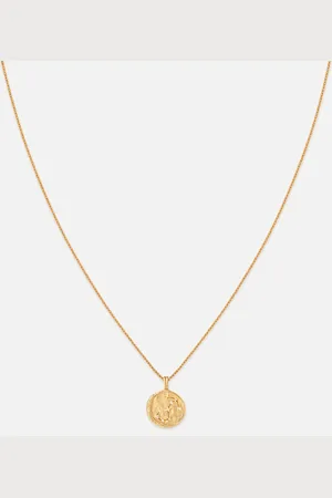 Astrid & Miyu Scorpio Zodiac 18-Karat -Plated Necklace