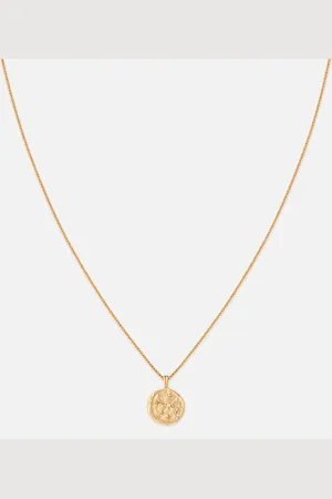 Astrid & Miyu Aries Zodiac 18-Karat -Plated Recycled Sterling Silver Necklace