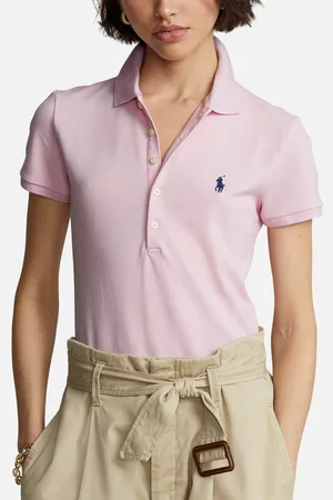 Ralph Lauren Julie Cotton-Blend Piqué Polo Shirt - L