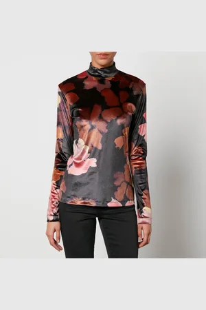 Paul Smith Floral-Print Velour Top - XS