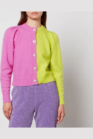 Crās Alba Two-Tone Knitted Cardigan - EU 36/UK 8