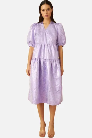 Crās Mika Jacquard Wrap Dress - EU 36/UK 8