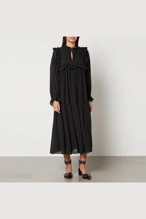 Stella Nova Iza Joe Fil-Coupé Crepon Midi Dress - DK 34/UK 8