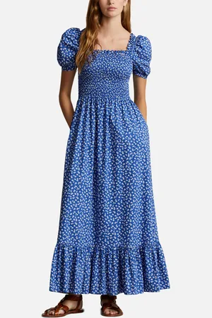 Ralph Lauren Shirred Cotton Maxi Dress - XL