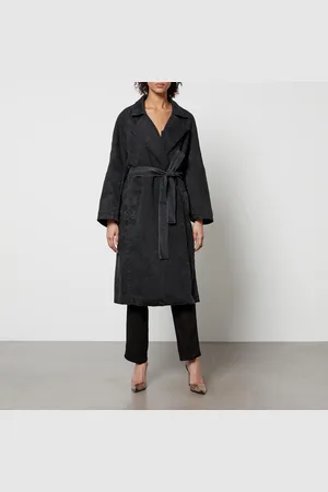 GOOD AMERICAN Uniform Denim Trench Coat - L/XL