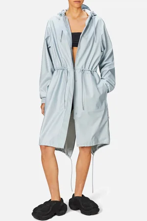 Rains Waterproof Drawstring Waist Shell Parka - XL