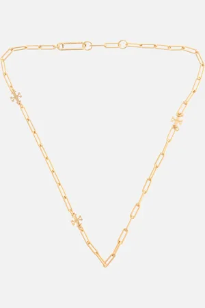 Tory Burch Good Luck 18-Karat -Plated Necklace