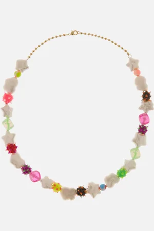 July Child Grunge Princess Gold-Plated, Bead and Pearl Necklace