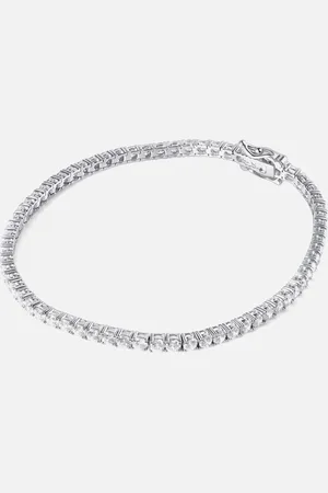 CARAT* London Carat London Francine White Gold-Plated Tennis Bracelet - 16 cm