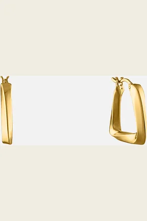 Oma The Label The Smil 18 Karat Plated Hoop Earrings