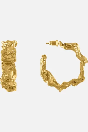 Oma The Label The Natural Hoop 18 Karat Plated Earrings
