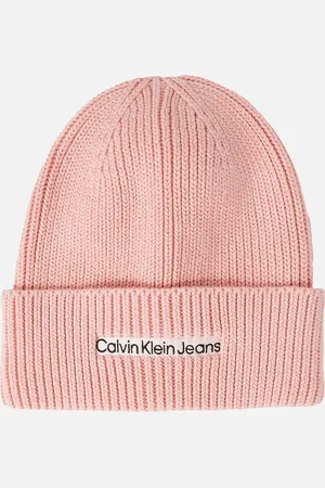 Calvin Klein Institutional Ribbed-Cotton Blend Beanie