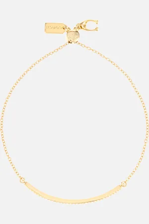 Coach Gold-Plated Cubic Zirconia Slider Bracelet