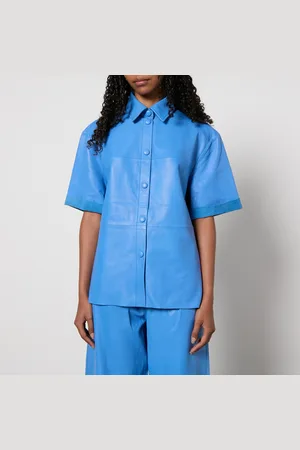 Stella Nova Panelled Leather Shirt - DK 36/UK 10