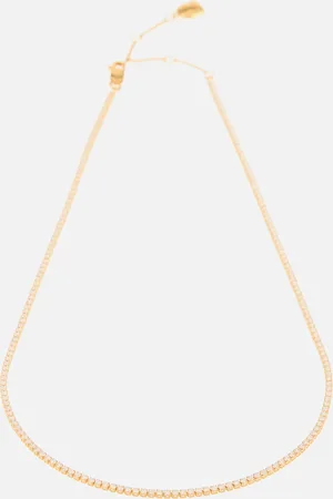 Astrid & Miyu Plated Tennis Necklace