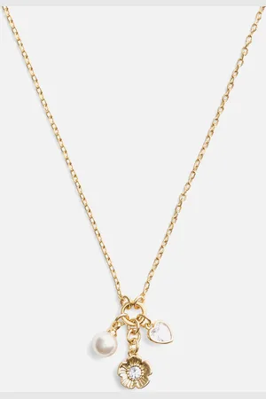 Coach Cluster -Tone Charm Necklace