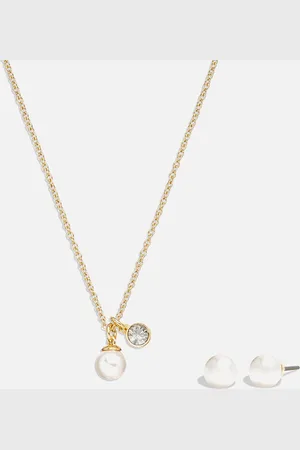 Coach Tone Earrings/Necklace Set