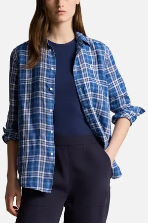 Ralph Lauren Plaid Linen Shirt - S