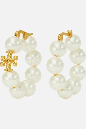 Tory Burch Kira 18K Gold-Plated Faux Pearl Earrings