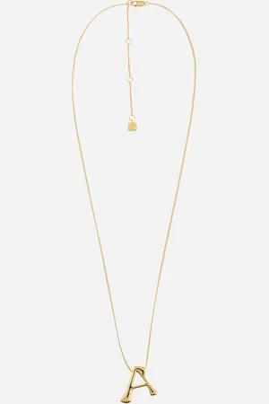 Astrid & Miyu Initial Bold 18K -Plated Necklace