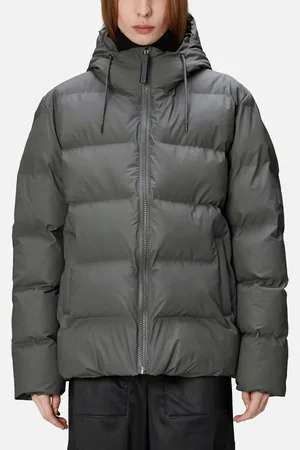 Rains Alta Coated Shell Puffer Jacket - S