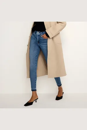 GOOD AMERICAN Good Waist Cropped Denim Jeans - US 8/UK 12