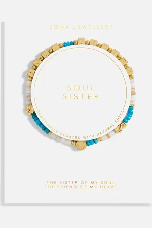 Joma Jewellery Words To Live By Soul Sister Gold-Plated Bracelet