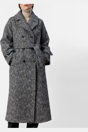 Levete Room LR-Honey 1 Wool-Blend Twill Coat - L