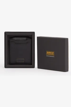 Barbour Logo Leather Cardholder