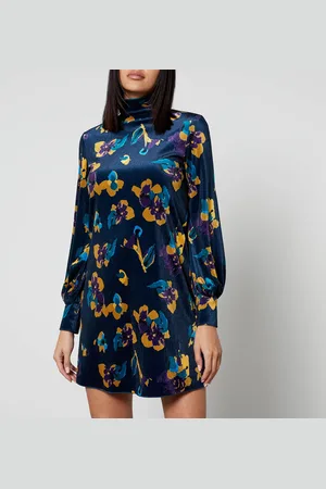 Max&Co. MAX&Co Floral Velvet-Jersey Tunic Dress - XS