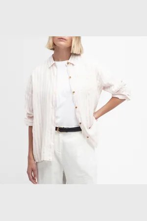 Barbour Annie Striped Button-Down Shirt - UK 12