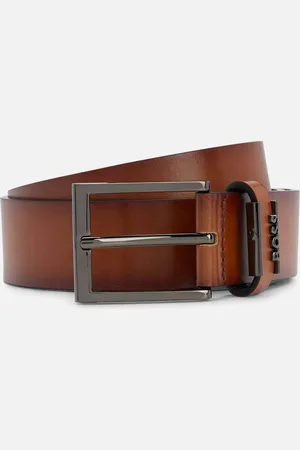 HUGO BOSS Cole-Ant Logo Leather Belt - 105cm