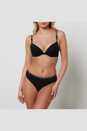 Calvin Klein CK 1996 Cotton-Blend Plunge Bra - 32D
