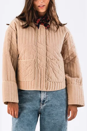 Lollys Laundry Ananda Quilted Cotton-Velour Jacket - XS
