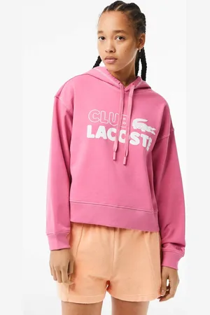 Lacoste Logo Cotton Hooded Sweatshirt - EU 36/UK 8