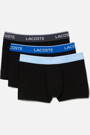 Lacoste 3 Pack Cotton-Blend Boxer Trunks - M