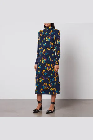 Max&Co. Oliver Floral-Print Jersey Midi Dress - XS