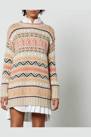 Max&Co. Ribes Intarsia-Knit Mini Dress - M