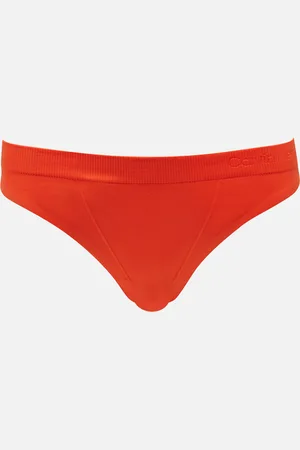 Calvin Klein Stretch-Nylon High-Leg Tanga Briefs - M