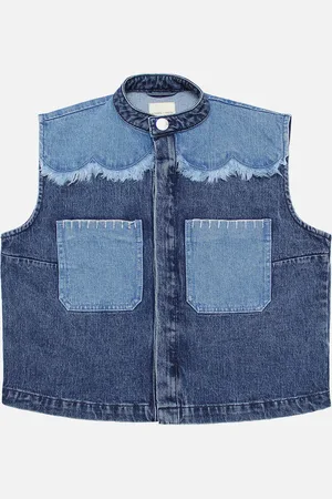 seventy + mochi Ari Denim Waistcoat - L