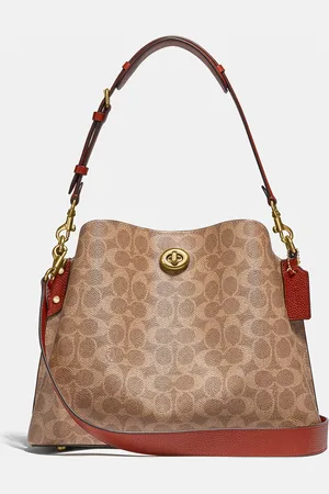 Coach Willow Signature Canvas and Leather Shoulder Bag