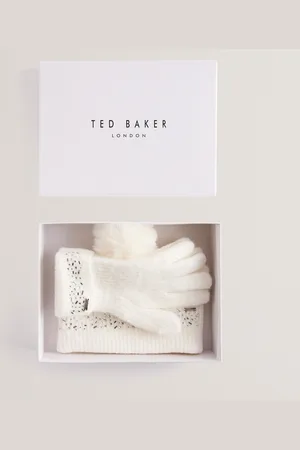 Ted Baker Keriis Knitted Hat And Gloves Set