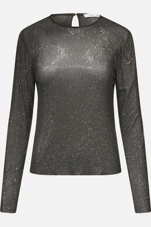 Samsøe Samsøe Samagda Sequinned Mesh Top - S