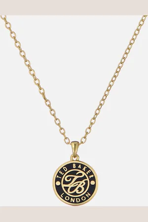 Ted Baker Monella Monogram -Plated Button Necklace