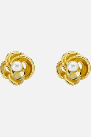 Ted Baker Flo Pearl -Plated Flower Earrings