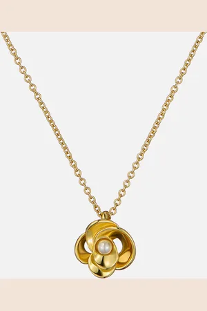 Ted Baker Flo Pearl -Plated Flower Necklace