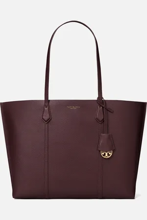 Tory Burch Perry Triple-Compartment Leather Tote