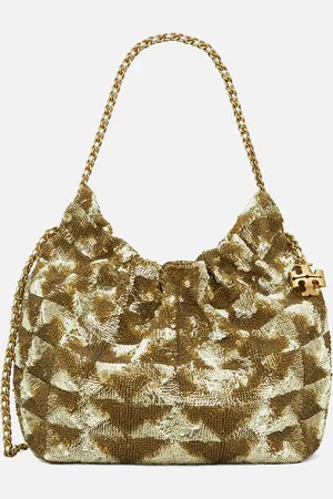 Tory Burch Fleming Sequinned Mini Hobo Bag